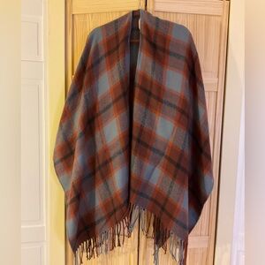 Soft Surroundings Plaid Shawl Wrap